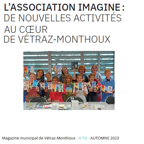 Magazine VM - L'association Imagine - De nouvelles activités au cœur de Vétraz-Monthoux